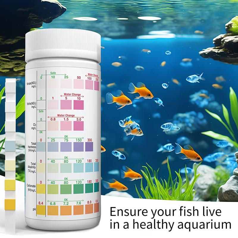 Water Testing Kit - Aquarium Water Test Strips 8 in
